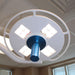 Galaxy 4×4 Single Ceiling Mounted Surgical Light-StarTrol